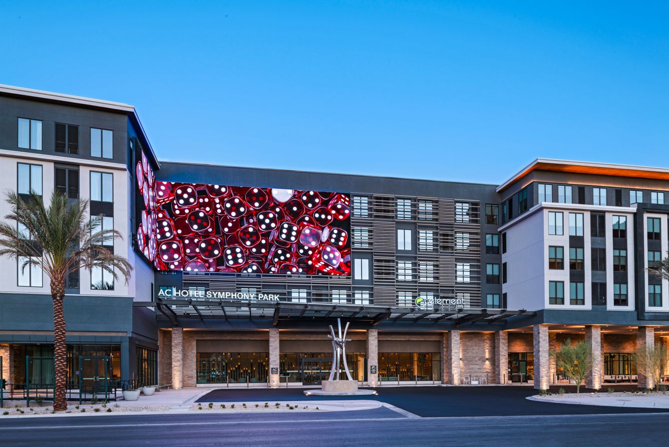 AC Hotel Las Vegas Symphony Park exterior and entrance