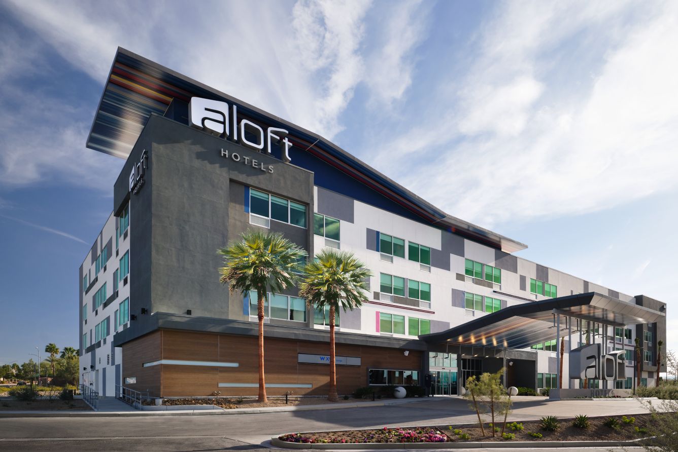 Aloft Henderson hotel exterior in daylight