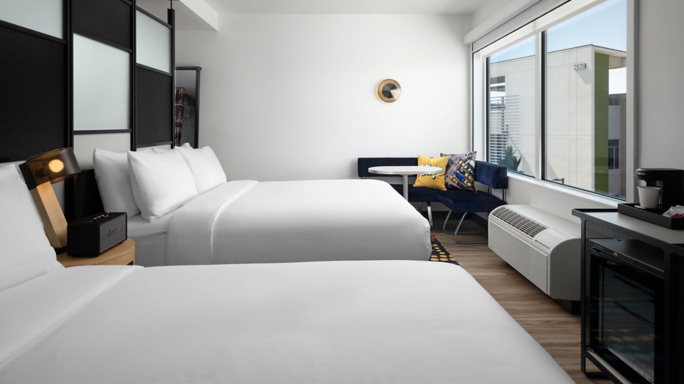 2 Queen Guest Rooms - Aloft by Marriott Henderson Guest Rooms Queen/Queen Guest Room
