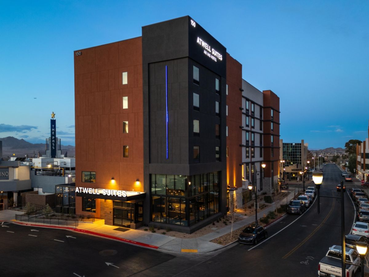 Atwell Suites Henderson at the Pass exterior on Water Street