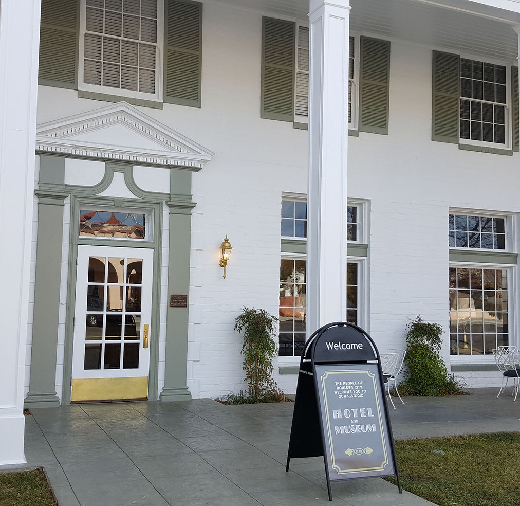 Boulder Dam Hotel historic front entrance