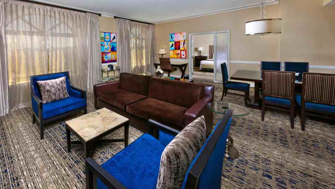 Boulder Station king suite living area