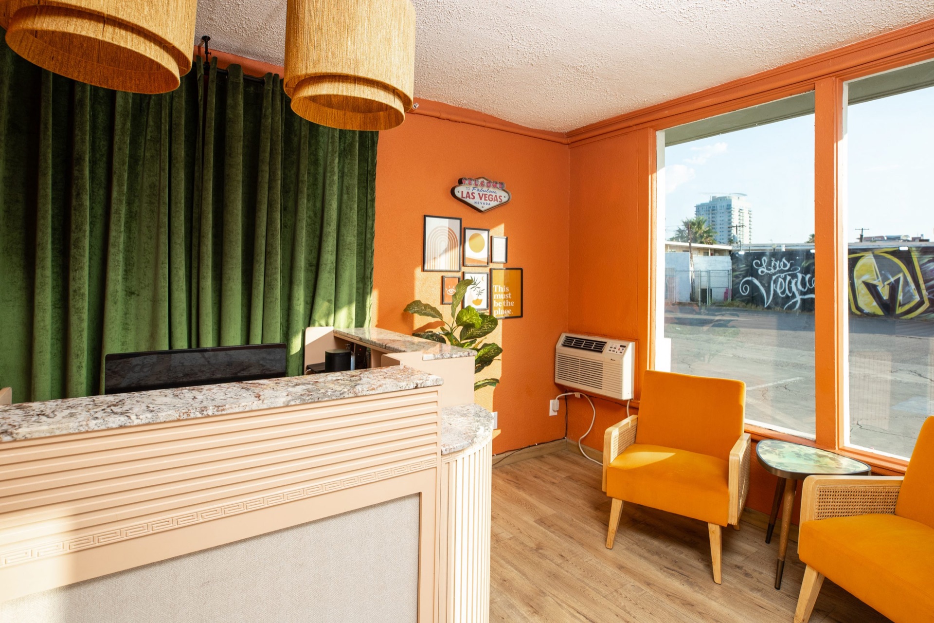 Bungalows Hostel reception area