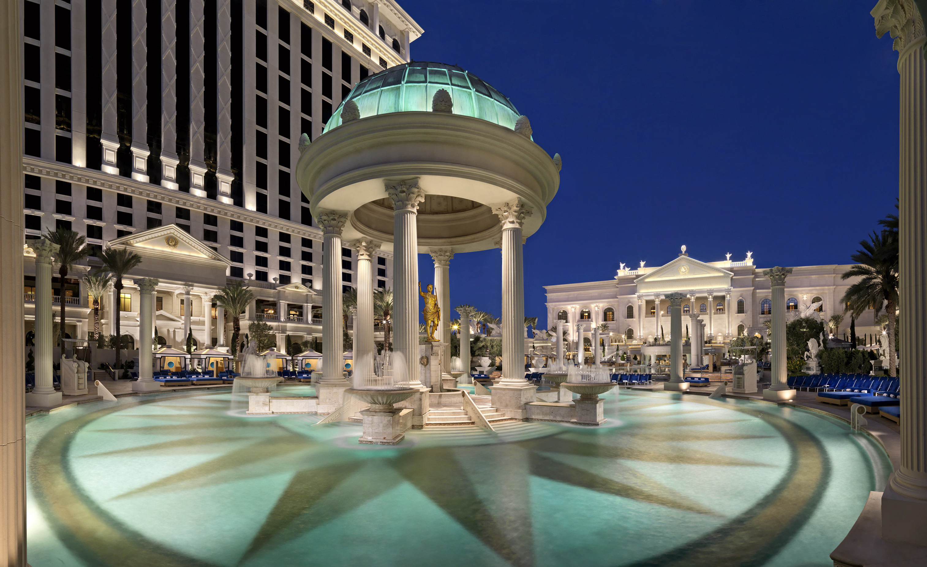 Temple Pool at the Garden of the Gods Pool Oasis at Caesars Palace