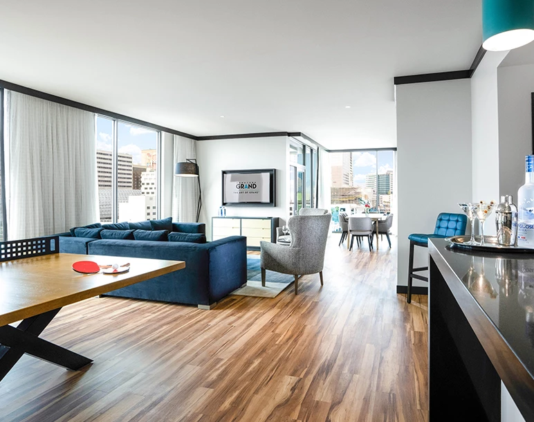 Downtown Grand Gallery Tower penthouse living area