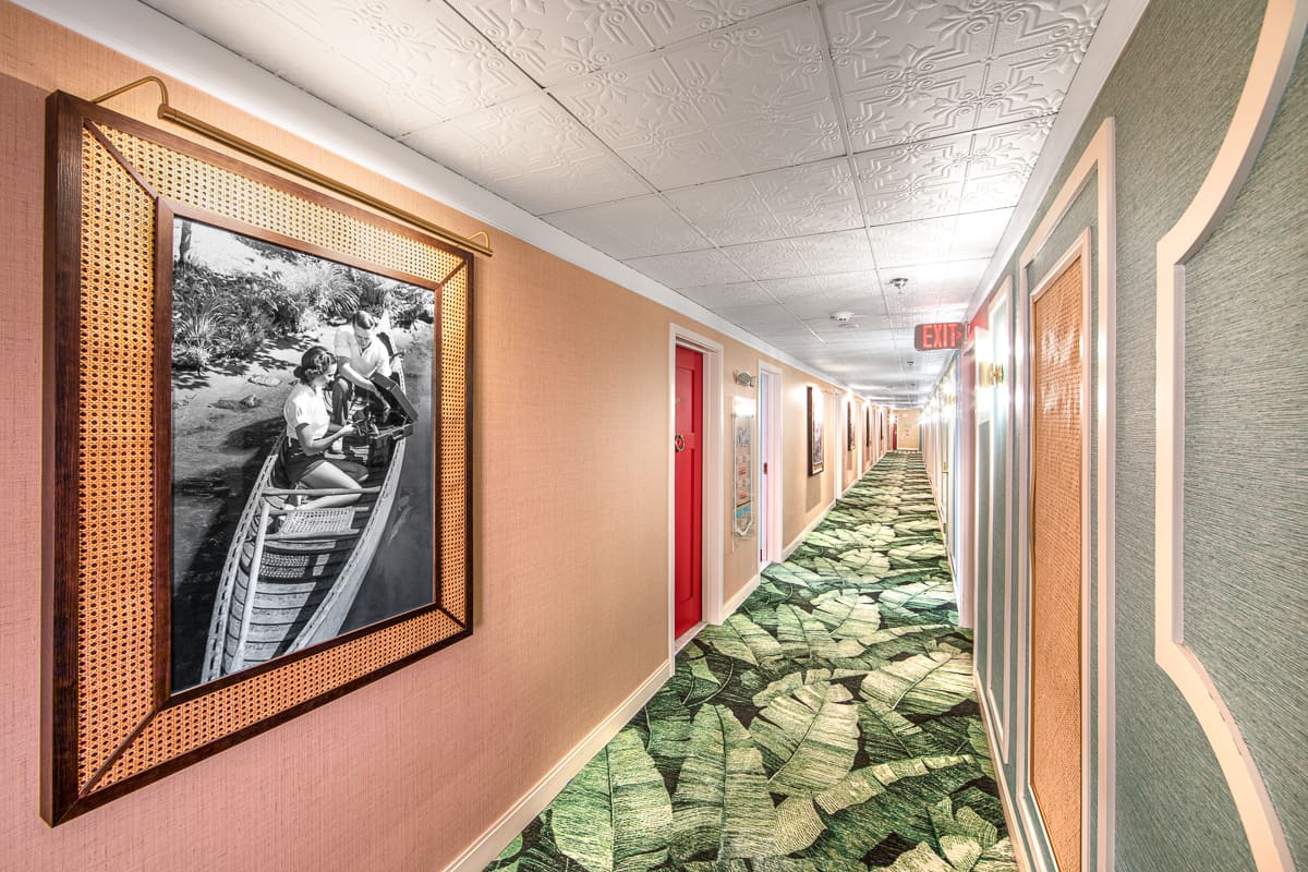 El Cortez Original 47 guest corridor