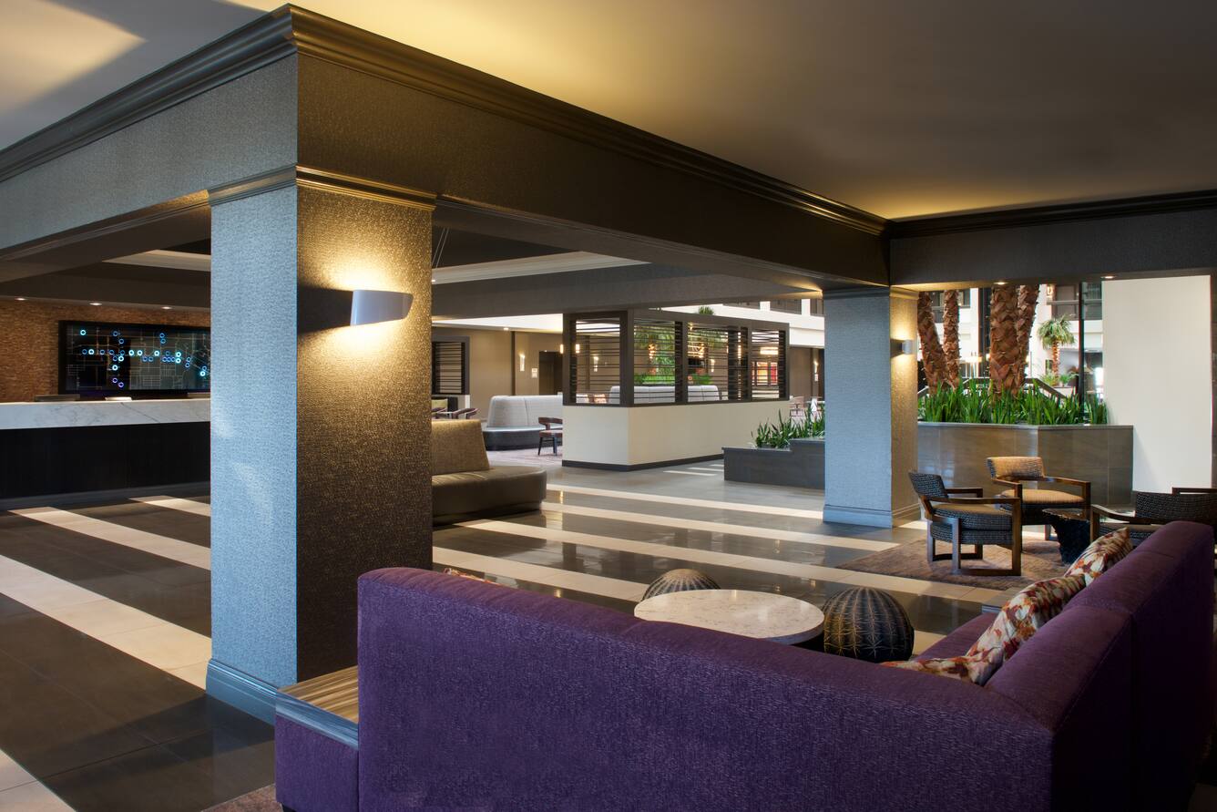 Embassy Suites by Hilton Las Vegas front desk and lobby