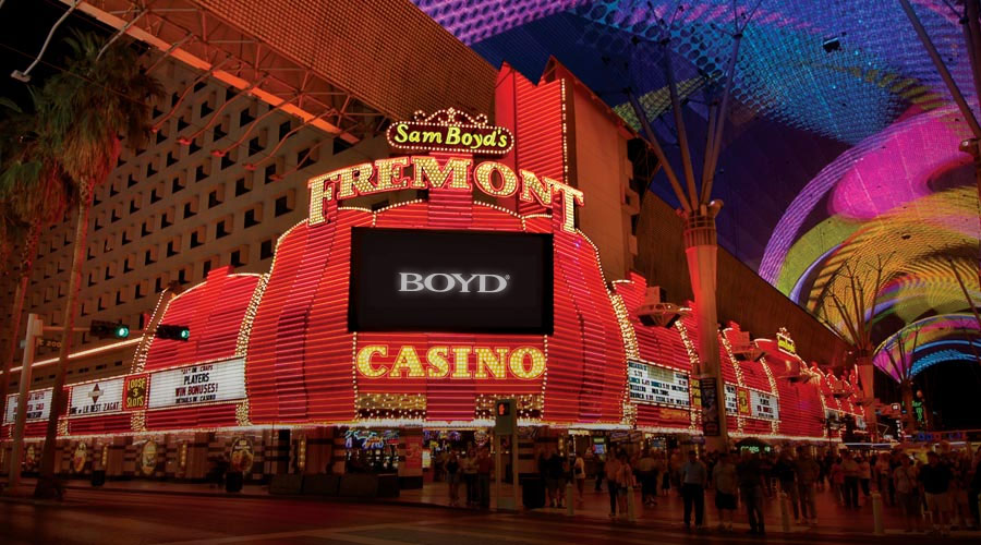 Fremont Hotel and Casino exterior beneath the Fremont Street canopy