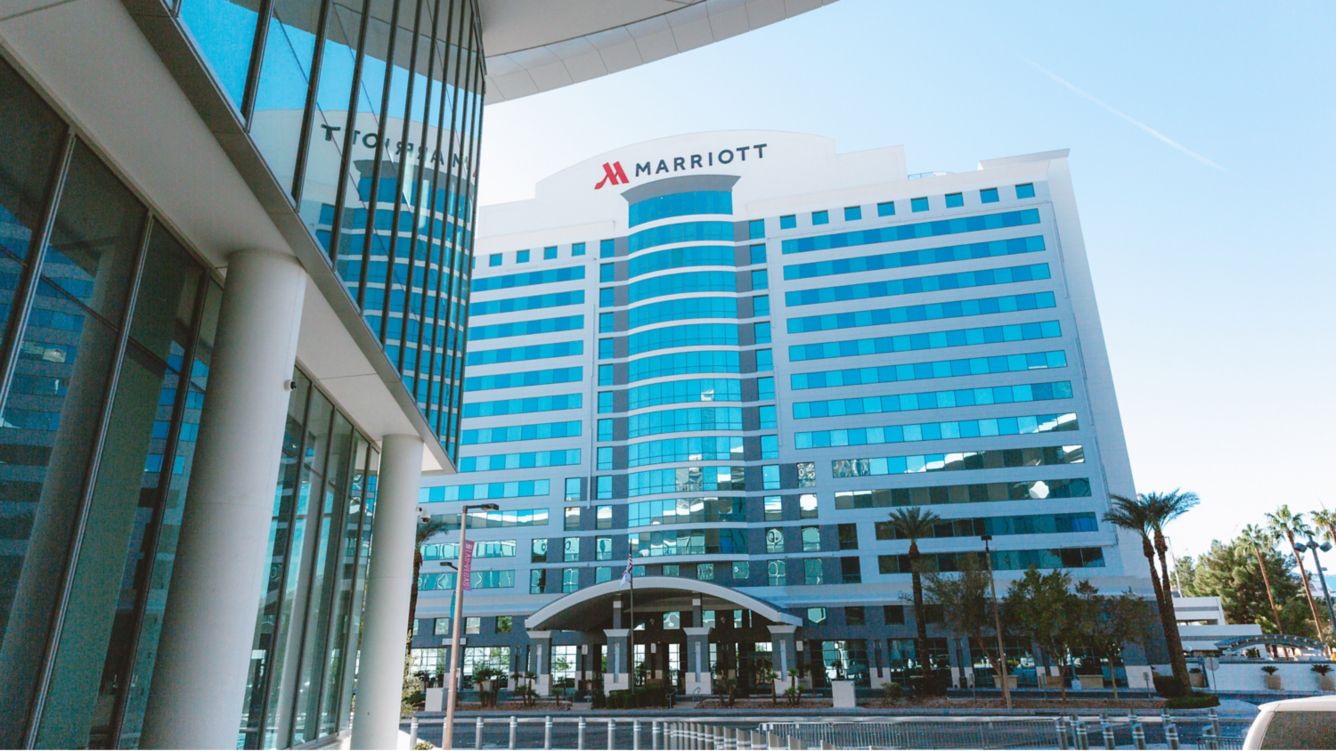 Las Vegas Marriott viewed from the Convention Center West Hall