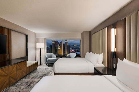 MGM Grand two queen guest room with city view