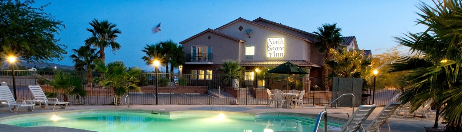 North Shore Inn at Lake Mead outdoor pool and property