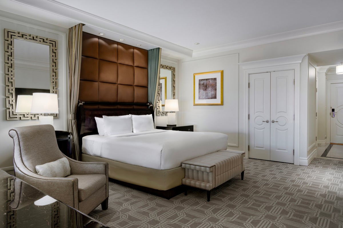 The Palazzo Luxury King Suite guest room