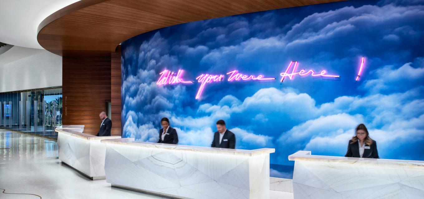 Palms Casino Resort hotel check-in lobby