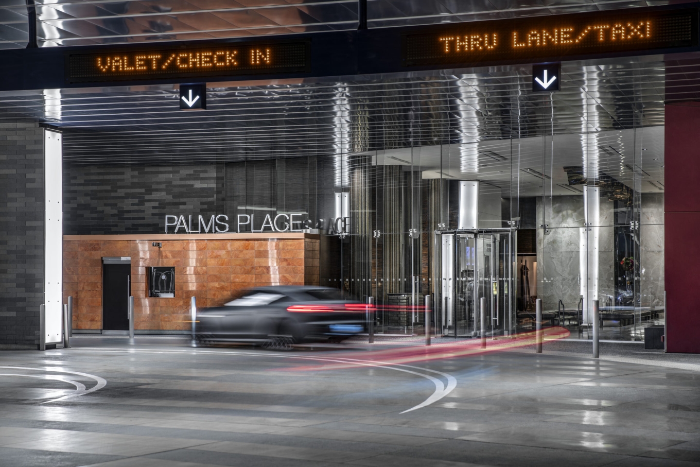Palms Place Hotel valet entrance