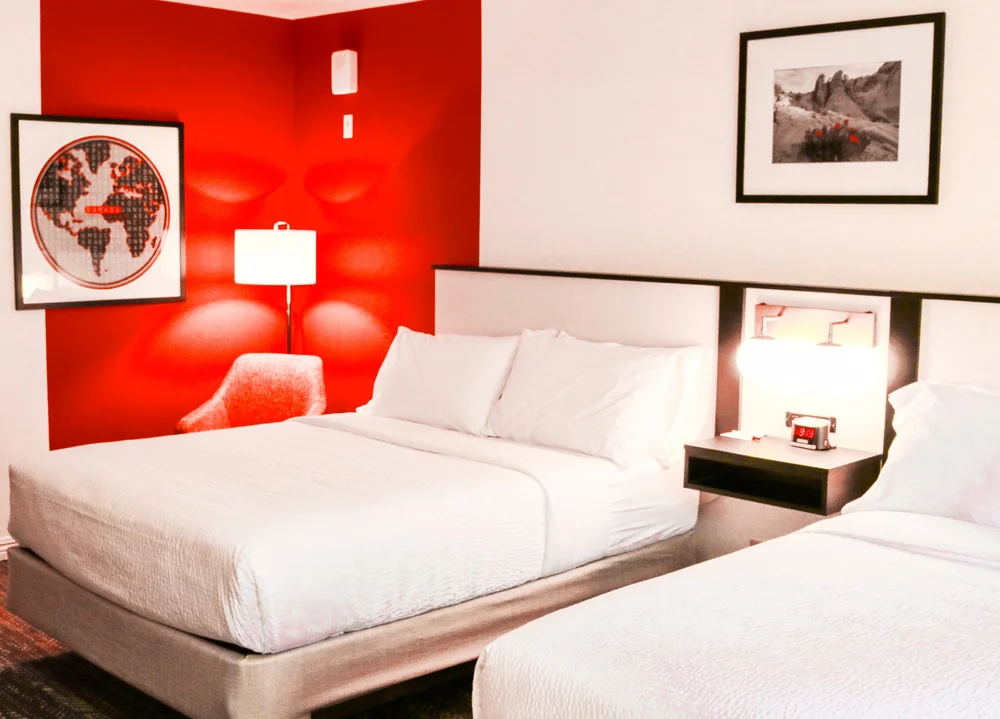 Railroad Pass Hotel and Casino double queen guest room