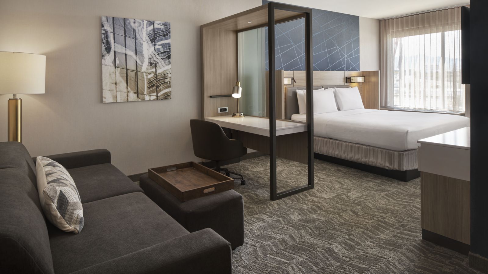 SpringHill Suites Las Vegas Airport king suite living area