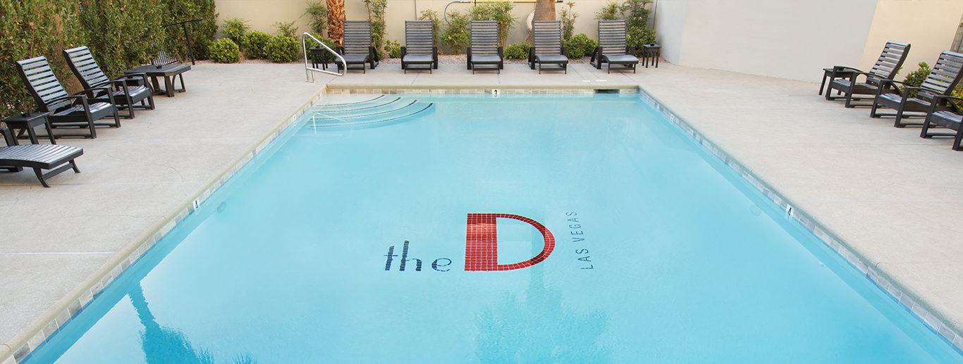 Outdoor pool at the D Las Vegas