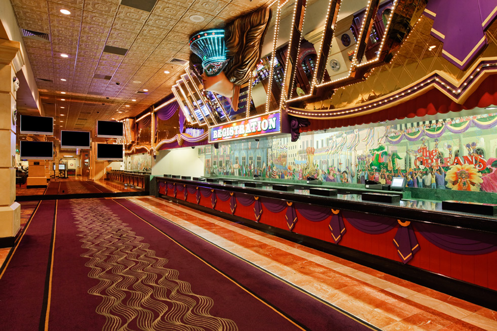 The Orleans Hotel and Casino registration lobby