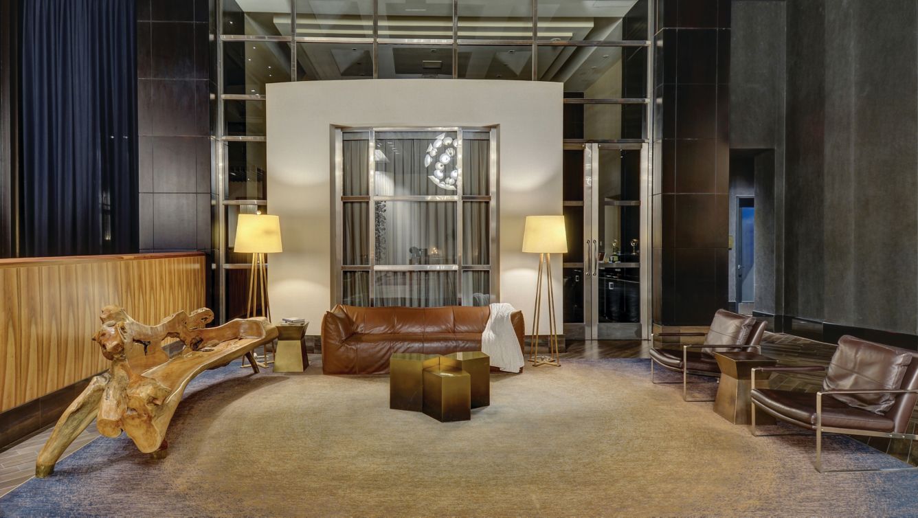 W Las Vegas lobby seating area