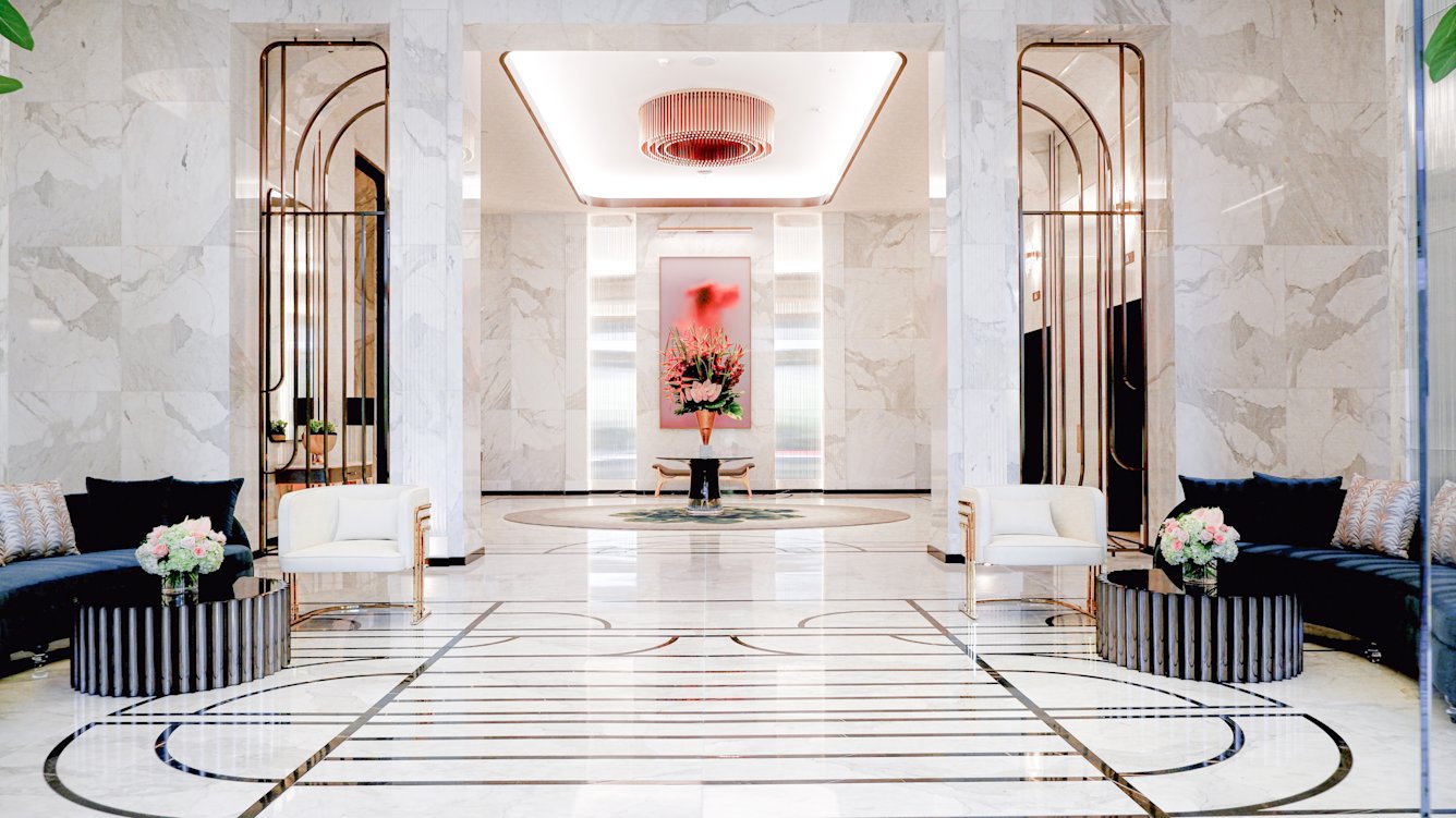 Waldorf Astoria Las Vegas lobby sitting area
